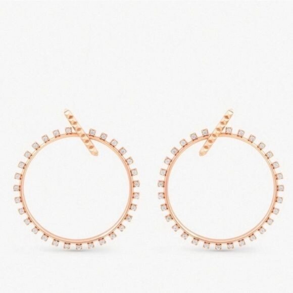 Kendra Scott Charlie Grace Rose Gold Earrings NWT - Picture 1 of 7